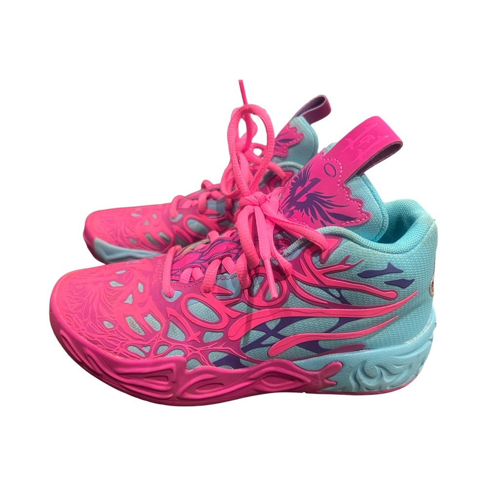 Puma Kids Pink and Teal Sneakers